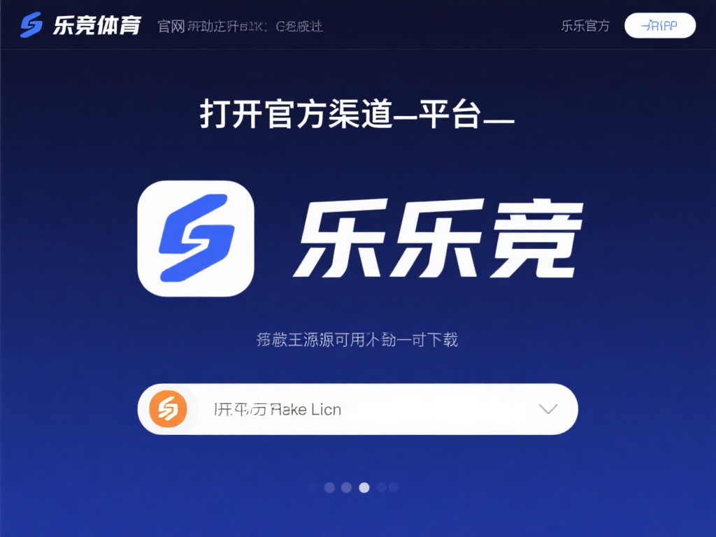 打开官方渠道：访问乐竞体育机平台的官方网站或启动已
